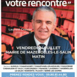 Laurent CROIZIER - rencontre le 24 juillet 2026 - Mazerolles le Salin